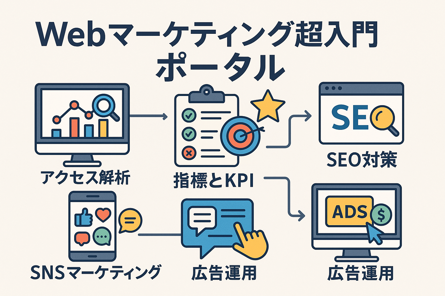 Webマーケティング超入門ポータル（まずは全体像をつかむ）